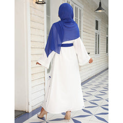 رداء طويل مطرز أنيق للنساء المسلمات