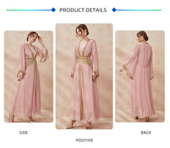 Jalabiya lace Embroidery dress