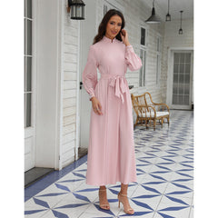 Stylish women's long sequin embroidered dress