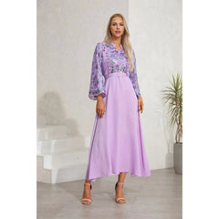 Muslim fashion sequin embroidered dress