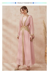 Jalabiya lace Embroidery dress