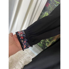 Stylish women's long sequin embroidered dress