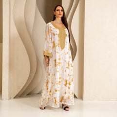 جلابية دوري غزل وخياطة فستان