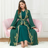 Jalabiya Two-piece Set Hot stamping Embroidery Comfortable Dress
