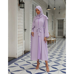 Women's fashionable innerwear with a headscarf, three-piece set