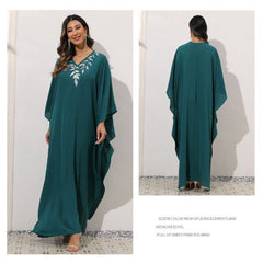 Chiffon Solid Color Plus Size Loose Casual Long Robe