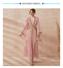 Jalabiya lace Embroidery dress