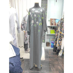 High-quality chiffon sequin-embroidered loose-fitting dress
