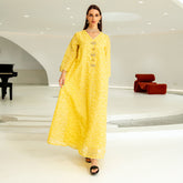 Jalabiya Hand nailed beads Bead embroidery dress