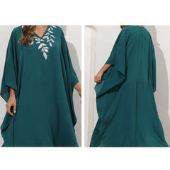 Chiffon Solid Color Plus Size Loose Casual Long Robe