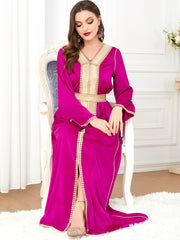 Jalabiya Embroidery Printing dress