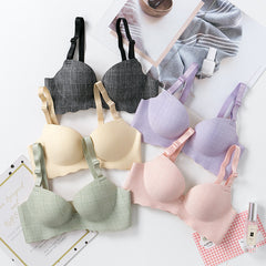Korean style women's push-up bra without steel ring cute and comfortable underwear