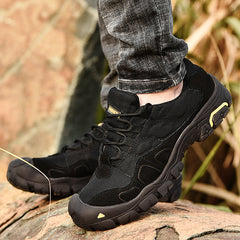 Spring outdoor hiking shoes men's Korean breathable non-slip soft bottom running travel shoes casual sports men's shoes