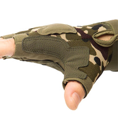 Outdoor tactical gloves army military camouflage anti-skid hunting shooting hiking riding mountaineering riding half-finger gloves