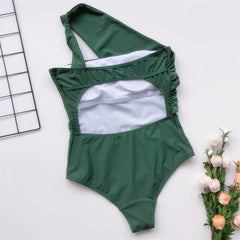 Europe and the United States hot selling bikini one-shoulder swimsuit sexy beachwear summer scarce bikini women