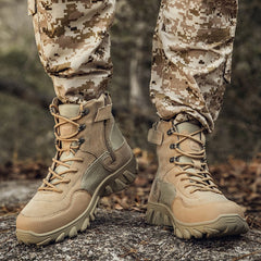 Hiking boots military boots construction site boots waterproof canvas rubber bottom camouflage outdoor training boots sport boots