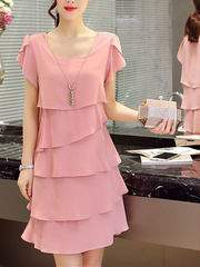 2023 summer wave cut sweet solid color short-sleeved slim-fit casual clothing ladies full set matching vest fashion simple O-neck casual new style 3*3