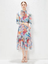 6286 high-quality spot summer new women's clothing Australian niche mage temperament dress elegant two-piece long skirt