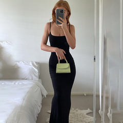 Fashion Sexy Ski Summer Dress Backless Evening Dress Women Party Club Women Peach Hip Elegant Maxi Dress Women