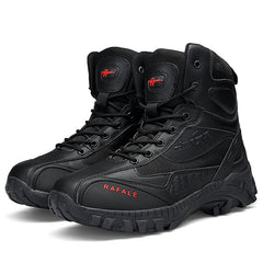 Men High-Top Military Boots Large Size 39-48 Outdoor Field Training Army Boots Non-Slip Wear-Resistant Tactical Boots Hiking Boots Casual Sports Boots