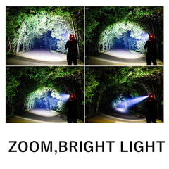 T6 Outdoor Camping LED Aircraft Light Tent Searchlight Fishing Hiking Headlight