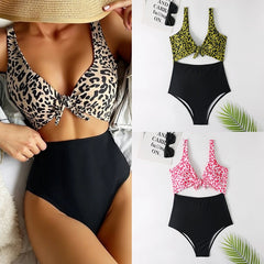 New bikini European and American high waist one-piece swimsuit