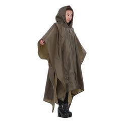 Travel Portable Triple Raincoat Women Men Poncho Outdoor Hiking Fishing Mountaineering Cycling Versatile Chubasquero