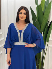 elegant chiffon waist dress