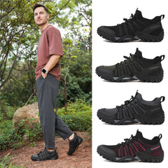 New outdoor swimming shoes hiking shoes flying woven non-slip walking shoes men's shoes