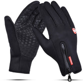 Polar fleece Male Female Sport Neutral Simple Autumn and winter Insulation cotton Touch screen Gloves