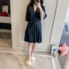 Lady Eguise silk lace gown nightgown spring home dress lace lace nightgown woman summer