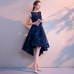 Ladies Double Shoulder Sleeveless Front Short Back Long Party Evening Dress L561