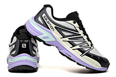 الأبيض والرمادي والأرجواني سالومون في الهواء الطلق عادية ريترو XT WINGS 2 أحذية رياضية محبوكة أحذية المشي لمسافات طويلة للرجال 36-40