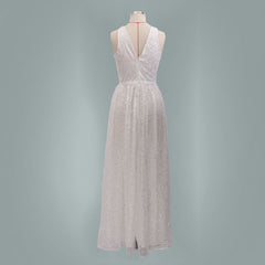 New Style Factory Direct European and American dress sleeveless see-through sequin dress slim dress