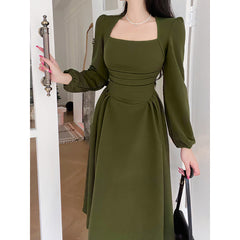 فساتين حفلات أنيقة 2023 فساتين نسائية ربيعية بأكمام منتفخة للحفلات الراقصة فساتين طويلة غير رسمية على الموضة الكورية فساتين سهرة نسائية