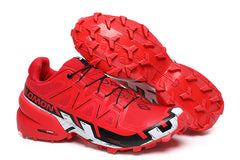 Red and black Salomon XA PRO 3D v8 men's trail running shoes women's breathable sports running shoes outdoor hiking shoes