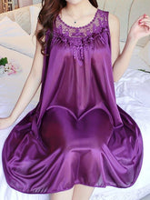 Summer Ladies Pajamas Sexy Ice Silk Sling Nightdress