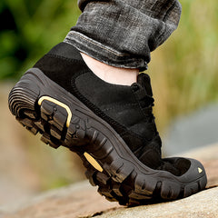 Spring outdoor hiking shoes men's Korean breathable non-slip soft bottom running travel shoes casual sports men's shoes