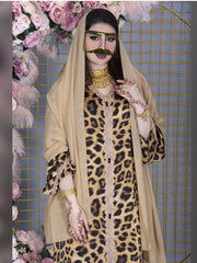 جلابية بطبعة الفهد فستان ماكسي للنساء من الدانتيل مرقع ملابس إسلامية عربية إسلامية فضفاضة