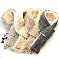 Fashion Electric Heated Winter Scarf Three Gear Regulation Electric Heating Neckerchief Collar for Indoor Outdoor Camping Hiking