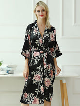 Satin Sleepwear Female Intimate Lingerie Silky Bathrobe Gown Casual Bridal Party Gift Kimono Robe Sexy Homewear Nightgown robe