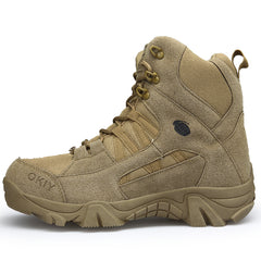 Men's high-top outdoor hiking shoes field training military boots