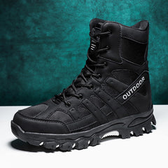 Men's outdoor hiking shoes mid boots military boots