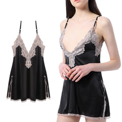 Ladies Comfortable Simulated Silk Homewear Nightdress