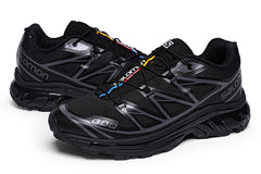 Outdoor Casual SALOMON XT6 ADVANCED Black Grey Retro Running Shoe Sizes 40-46