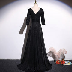 Best-selling new black dress femininity art test host chorus conductor piano performance clothing annual meeting evening dress dress