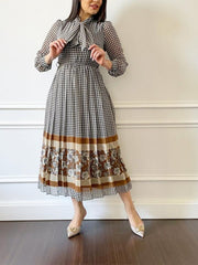 European and American Middle East Women's Sexy Pleated Big Ball Gown Dress