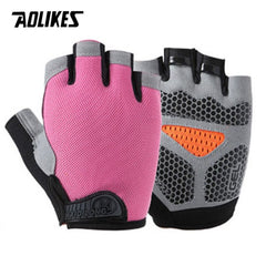 Cycling Gloves MTB Road Riding Gloves Anti-slip Camping Hiking Gloves Gym Fitness Sports Bike Bicycle Glove Half Finger