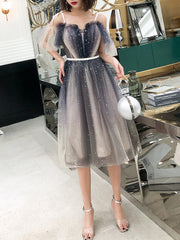 Ladies short sling sexy party mini dress skirt contrast color banquet evening dress