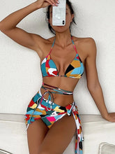 European and American swimwear new European and American bikini three-piece women's swimsuit bikini
